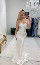 Sherri Hill 57843 Ivory-Multi