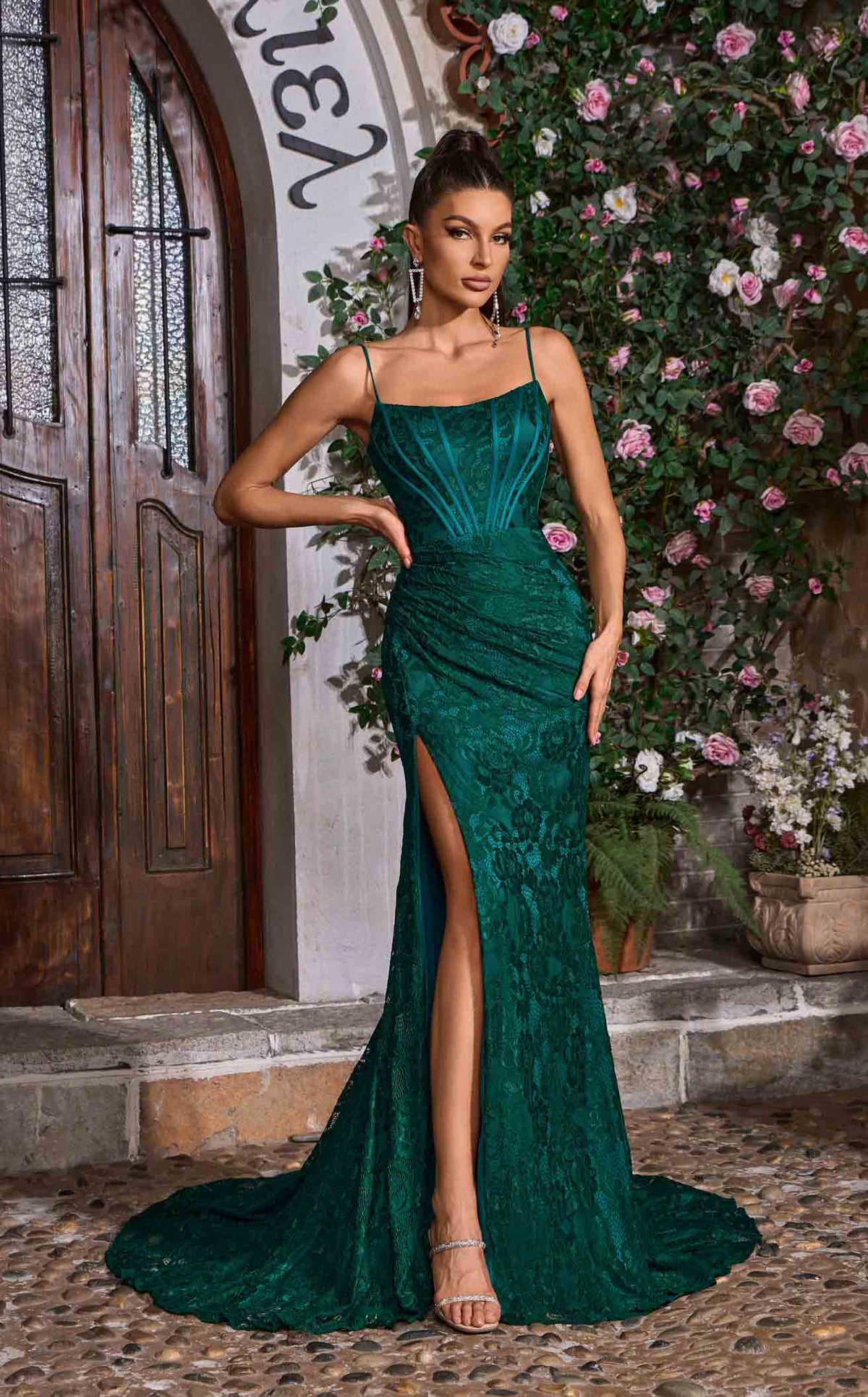green emerald velvet dress Royal Elegance Embroidered Thoub Gown  Bridal Elegance