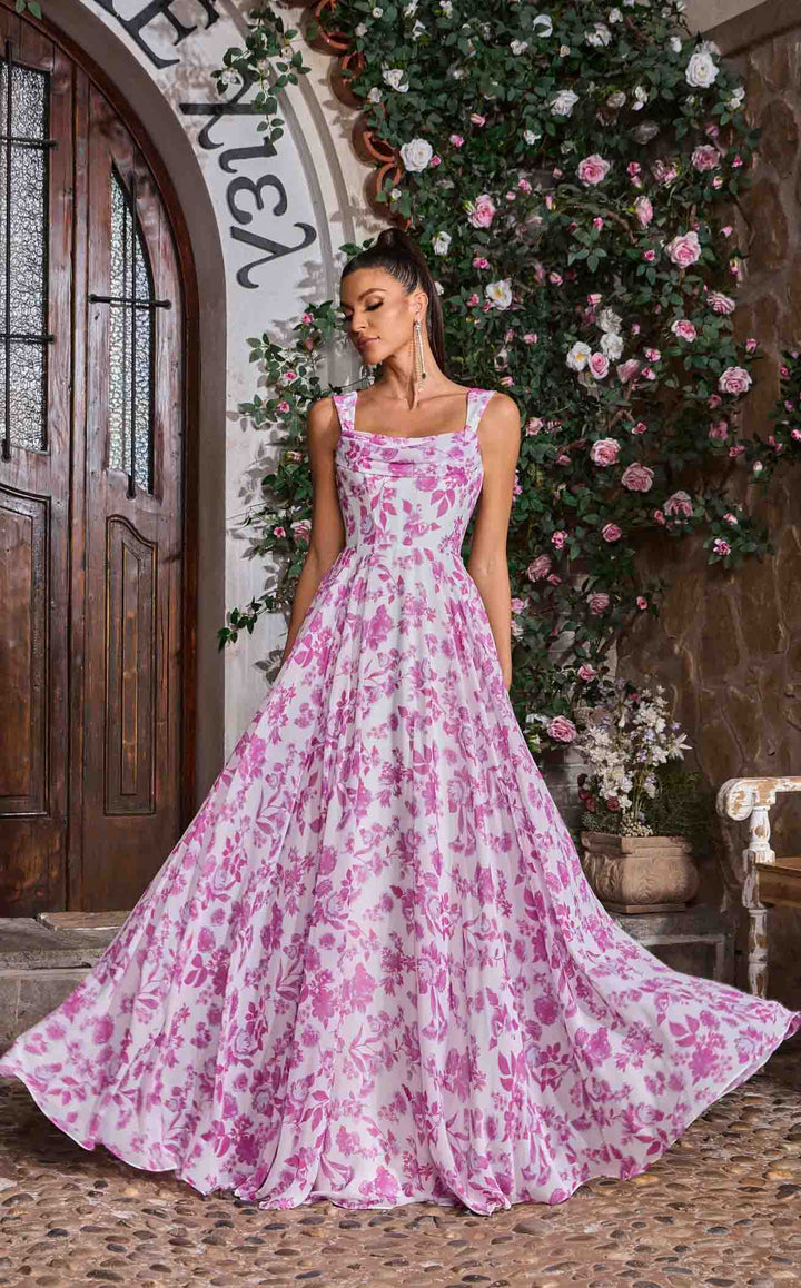 Jadore J26043 Pink Print
