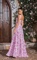 Jadore J26043 Pink Print