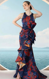 Janique 2502 Navy-Print