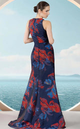 Janique 2502 Navy-Print