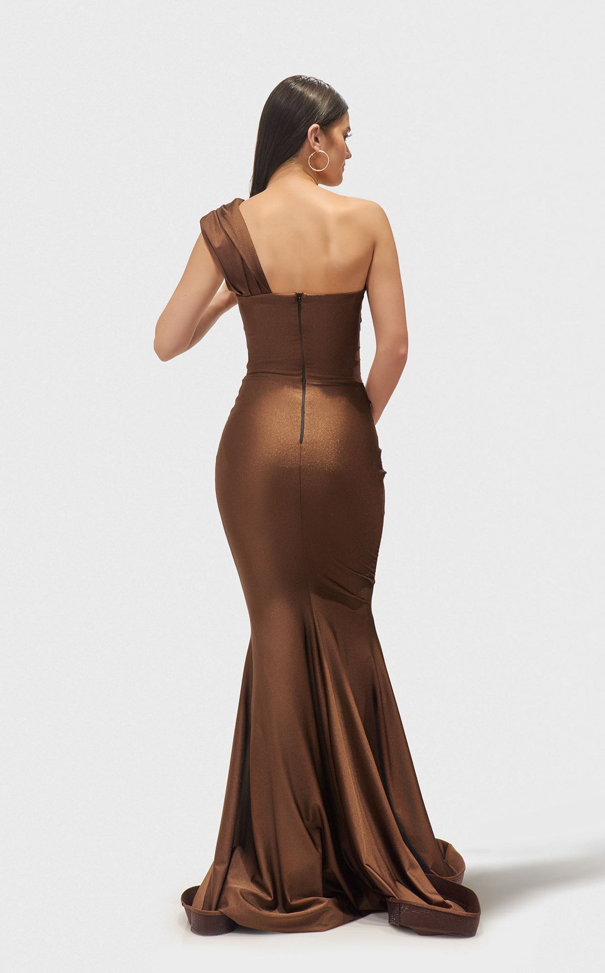 brown formal long dress Jessica Angel 2657 Dress