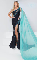 Johnathan Kayne 3292 Navy Aqua