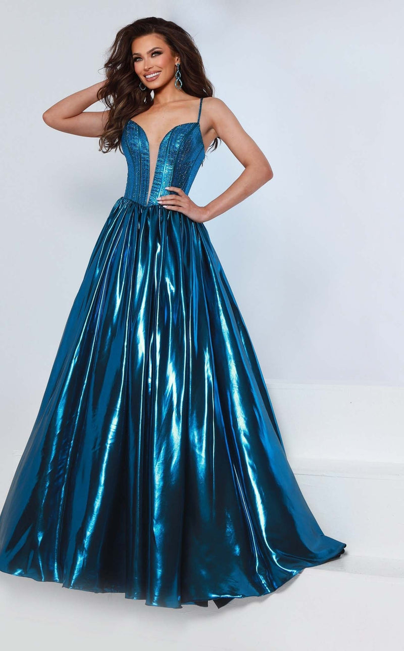 Johnathan Kayne 3315 Prom Dress - Capri Blue