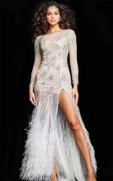 Jovani 06344 Off-White-Multi