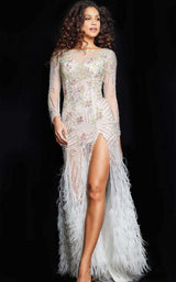 Jovani 06344 Off-White-Multi