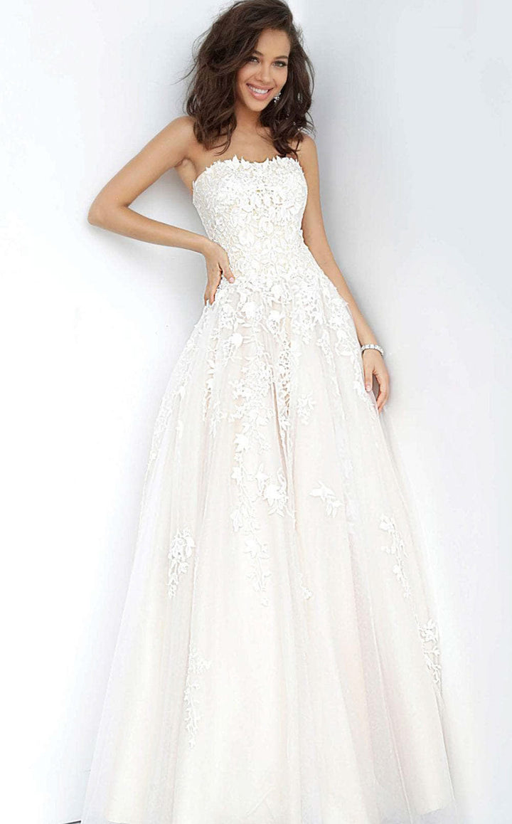 Jovani 1831 Off-White/Nude