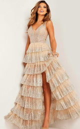 Jovani 22904 Nude/Silver