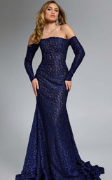 Jovani 23084 Navy/Black