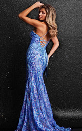 Jovani 23676 Blue/Purple