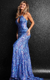 Jovani 23676 Blue/Purple
