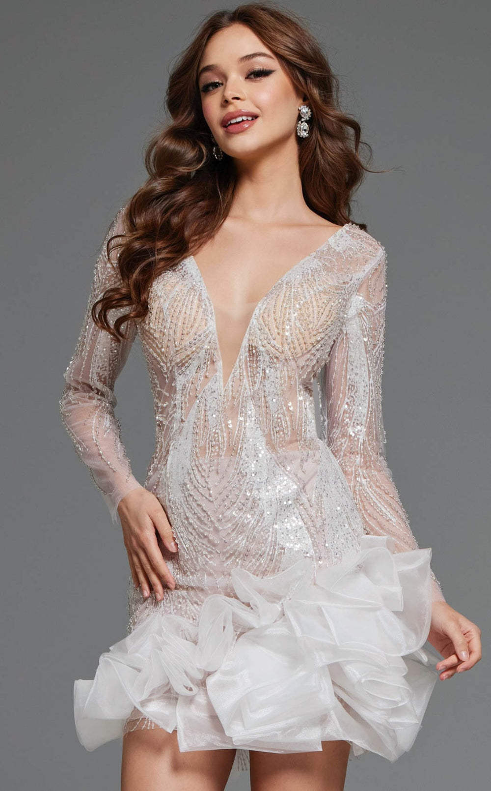 Jovani 23727 Off-White