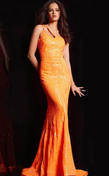 Jovani 23852 Iridescent-Orange