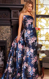 Jovani 23893 Navy-Multi