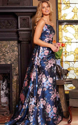 Jovani 23893 Navy-Multi