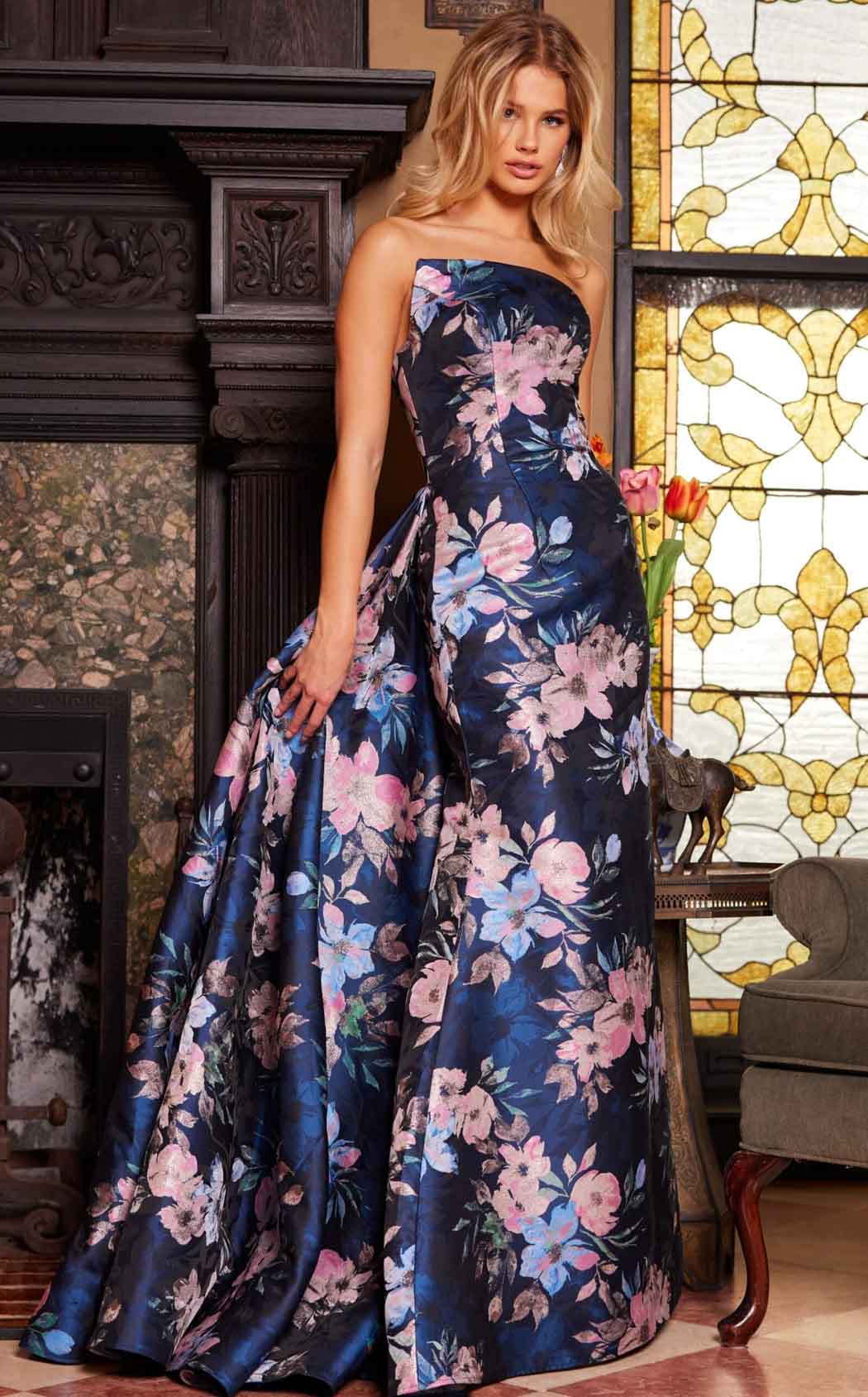 Jovani 23893 Navy-Multi