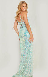 Jovani 24299 Aqua