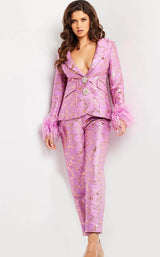 Jovani 24621 Lavender-Gold