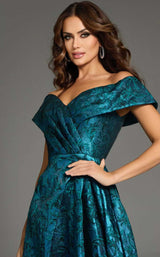 Jovani 25666 Peacock-Teal
