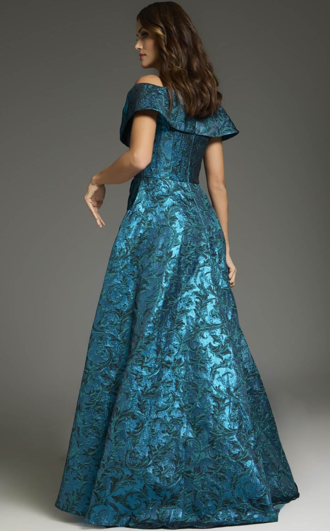 Jovani 25666 Peacock-Teal