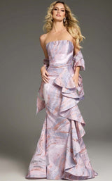 Jovani 31137 Pink-Multi