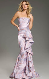 Jovani 31137 Pink-Multi