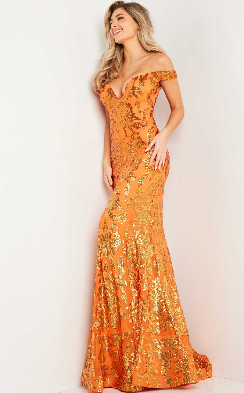 Jovani 36370BG Prom Dress - Orange | NewYorkDress Jovani 36370BG Prom Dress - Orange | NewYorkDress
