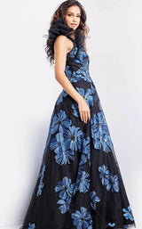 Jovani 36717 Navy/Black