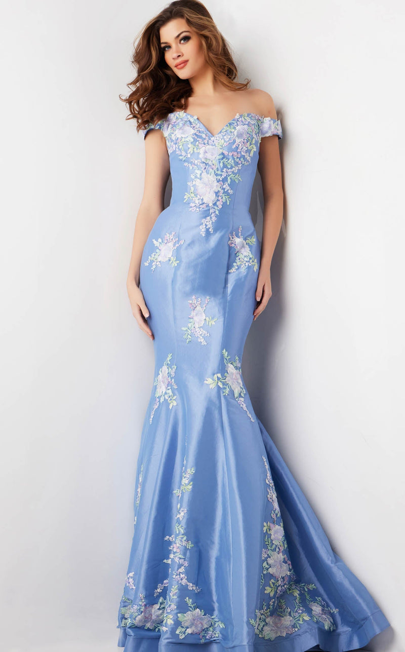 Jovani 37257BG Prom Dress - Periwinkle-Multi | NewYorkDress Jovani 37257BG Prom Dress - Periwinkle-Multi | NewYorkDress