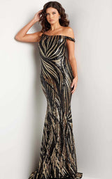 Jovani 37351 Black/Gold