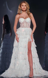 Jovani 38165 Iridescent White