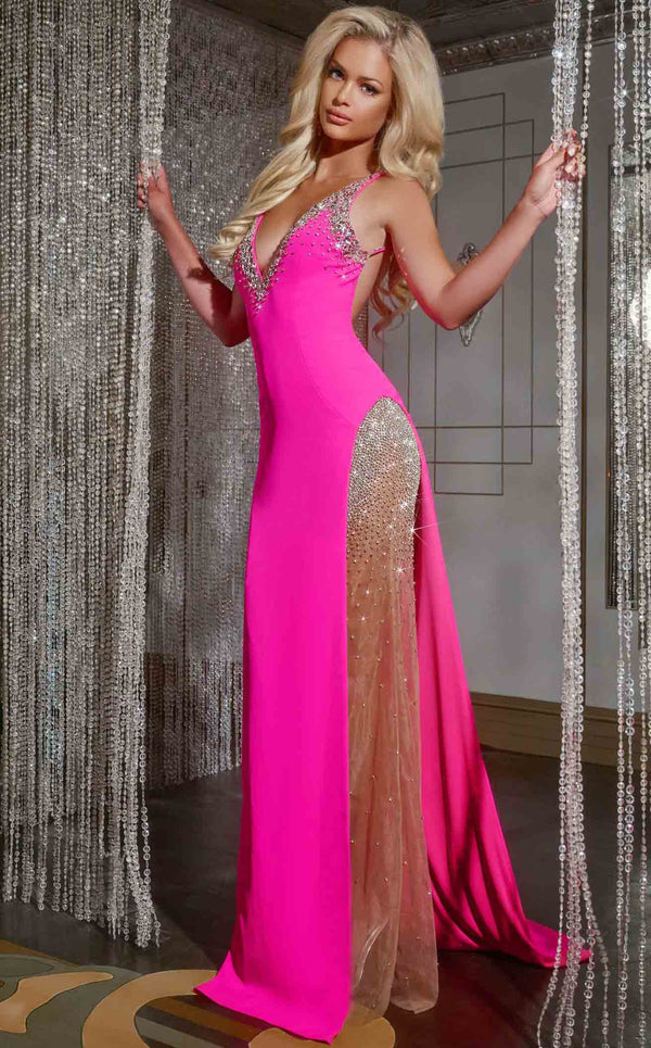 Jovani 38983 Hot Pink