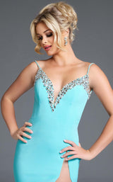 Jovani 38989 Aqua