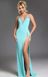 Jovani 38989 Aqua