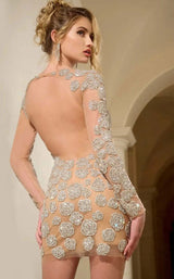 Jovani 39015 Nude/Silver