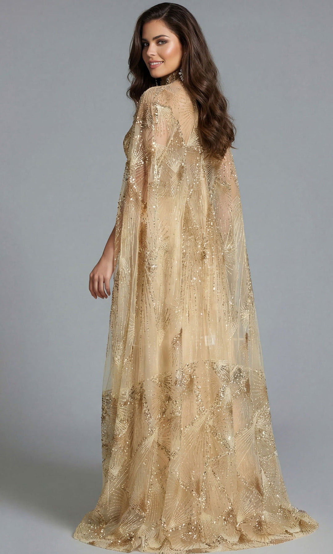 Jovani 39214 Gold