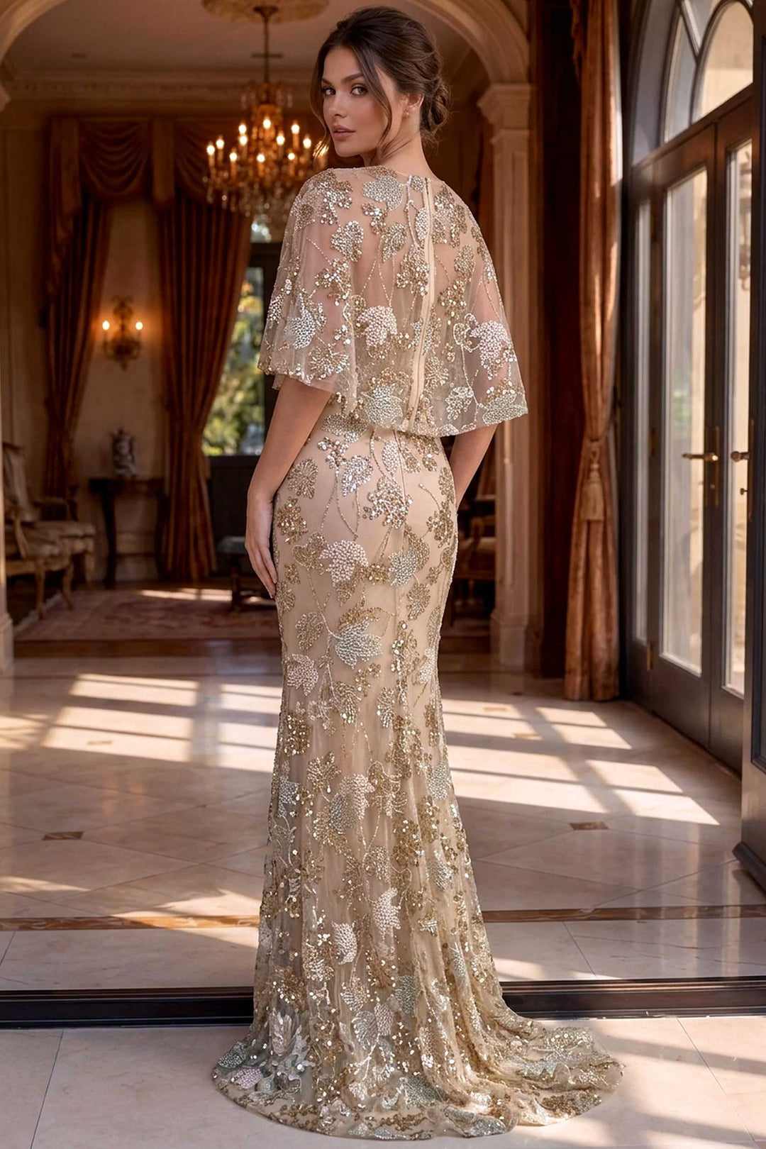 Jovani 39216 Gold