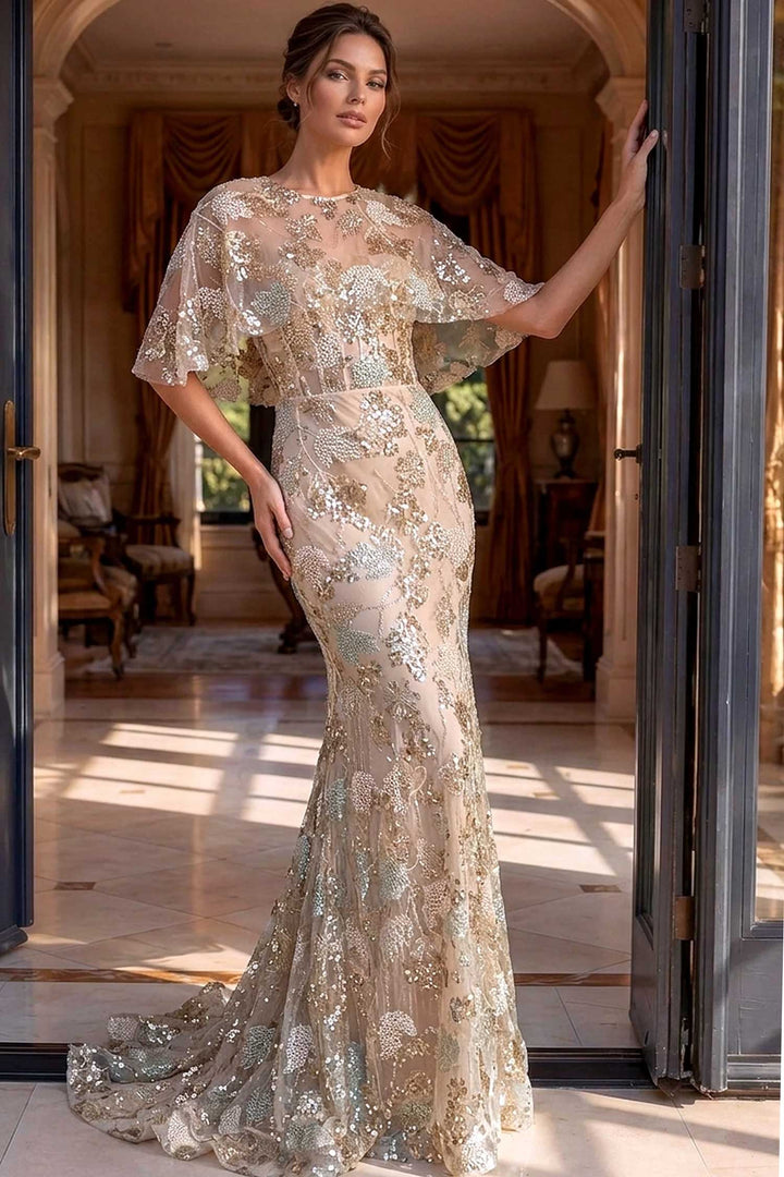 Jovani 39216 Gold