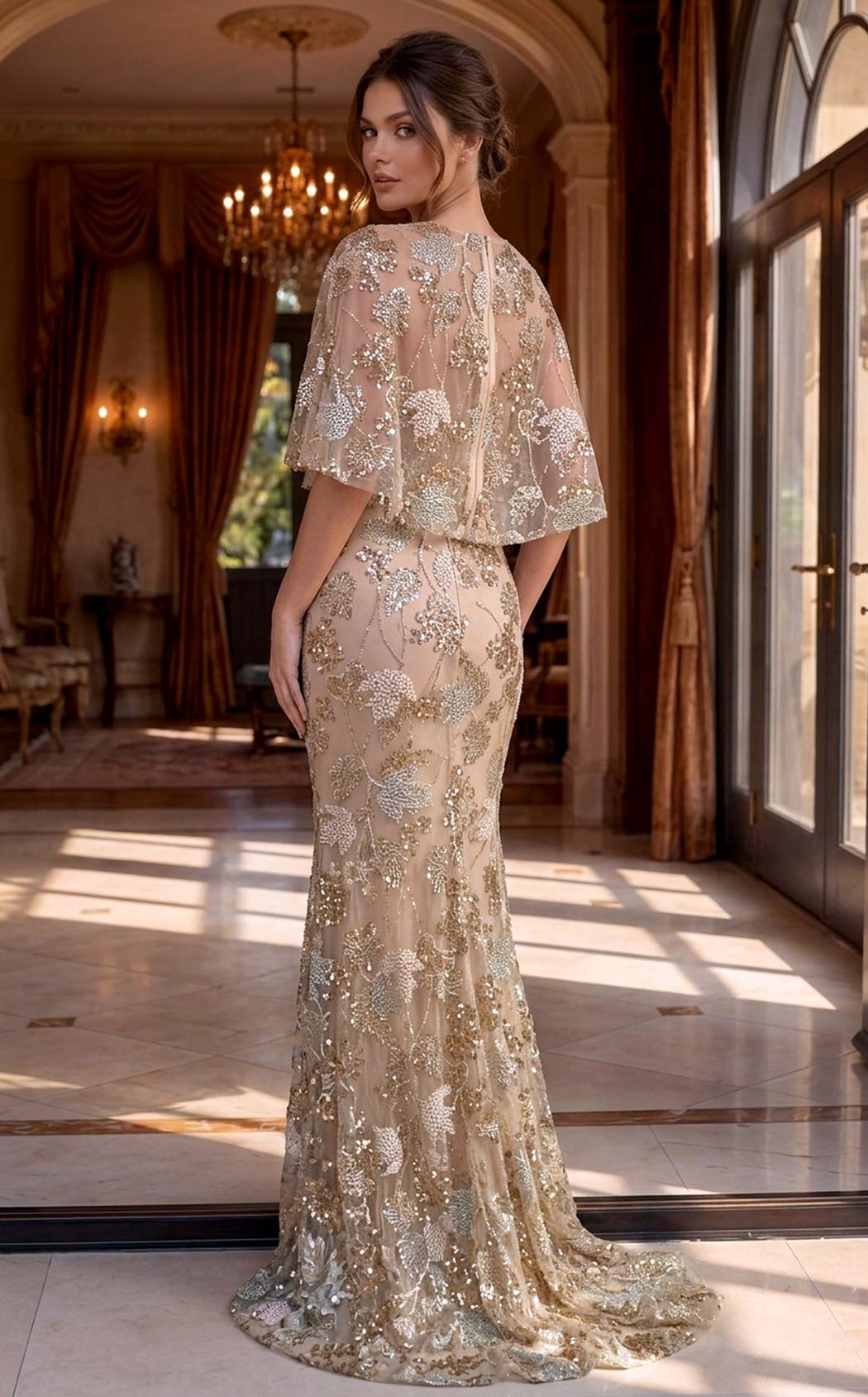 Jovani 39216 Gold