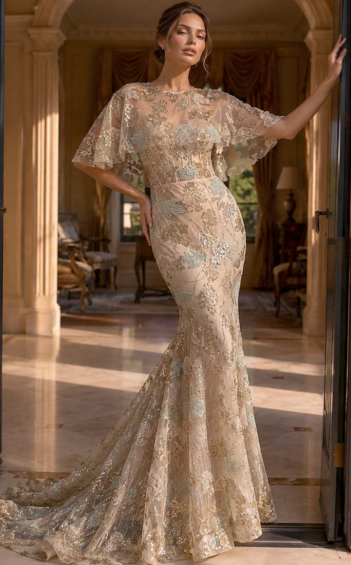 Jovani 39216 Gold