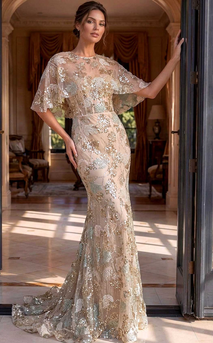 Jovani 39216 Gold