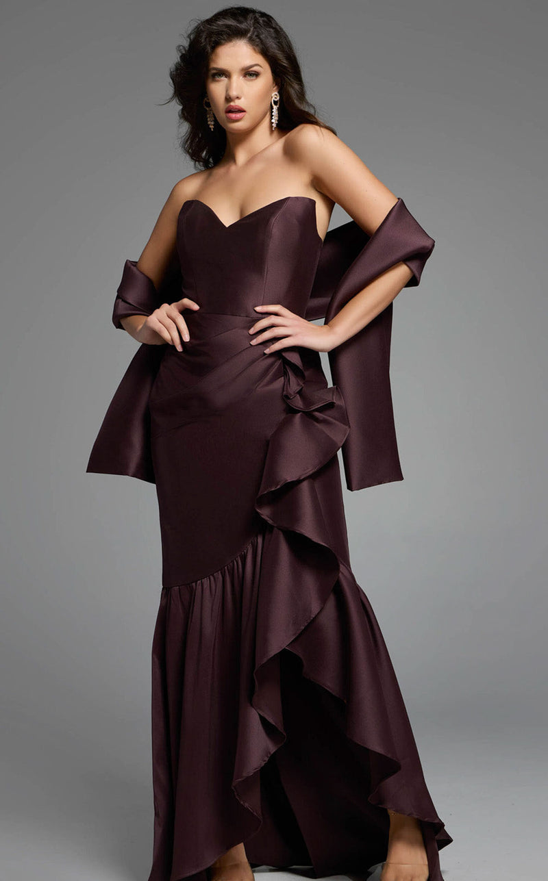 Jovani 39265 Women's Formal Evening & Wedding Guest Dress - Brown