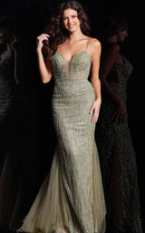 Jovani 39292 Olive