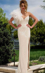 Jovani 39617 Off-White/Nude