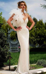Jovani 39617 Off-White/Nude