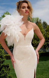 Jovani 39617 Off-White/Nude