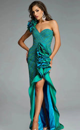 Jovani 39851 Green/Teal