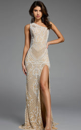 Jovani 39895 Nude/White