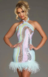 Jovani 40089 Blue-Lilac